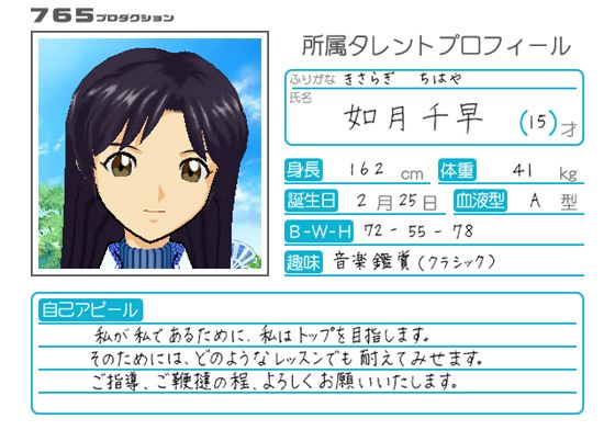 THE iDOLM@STER Other (Official Site - Idol Data)