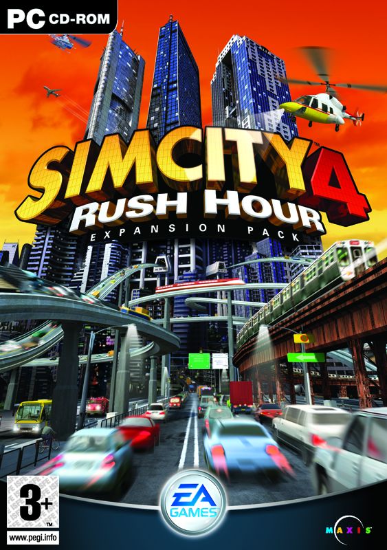 SimCity 4: Rush Hour Other (Electronic Arts UK Press Extranet, 2003-08-26): UK cover art - CMYK