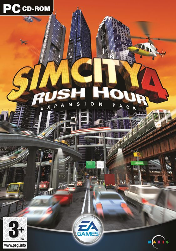 SimCity 4: Rush Hour Other (Electronic Arts UK Press Extranet, 2003-08-26): UK cover art - RGB