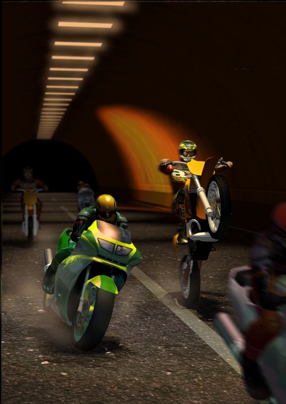 Moto Racer Render (Press Kit - PC Collector (July 1997)):<br> Cover 6
