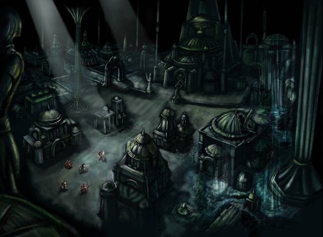 Dungeons & Dragons: Dragonshard Concept Art (Fan Site Kit): Environment - Underworld Concept 1