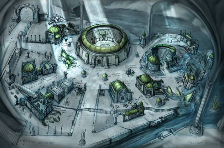 Dungeons & Dragons: Dragonshard Concept Art (Fan Site Kit): Environment - Underworld Concept 3