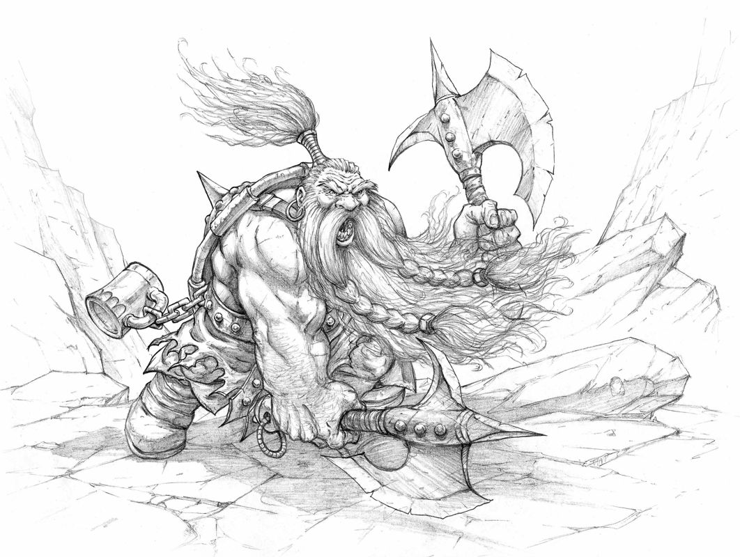 Dungeons & Dragons: Dragonshard Concept Art (Fan Site Kit): Order - Berserker (original)