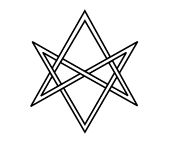 Heroes of Might and Magic V Concept Art (HOMM IV Complete DVD - Bonus Artwork - Inferno Faction): Unicursal Hexagram Symbol