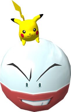 Pokémon Snap Render (Pokémon.com - Official Game Page): It requires steady balance to stay on top of Electrode.