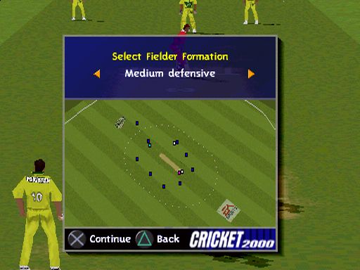 Cricket 2000 Screenshot (Electronic Arts UK Press Extranet, 2000-11-01 (PlayStation screenshots))