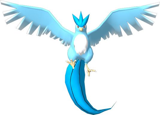 Pokémon Snap Render (Pokémon.com - Official Game Page): To photo Articuno, you'll have to play it cool.