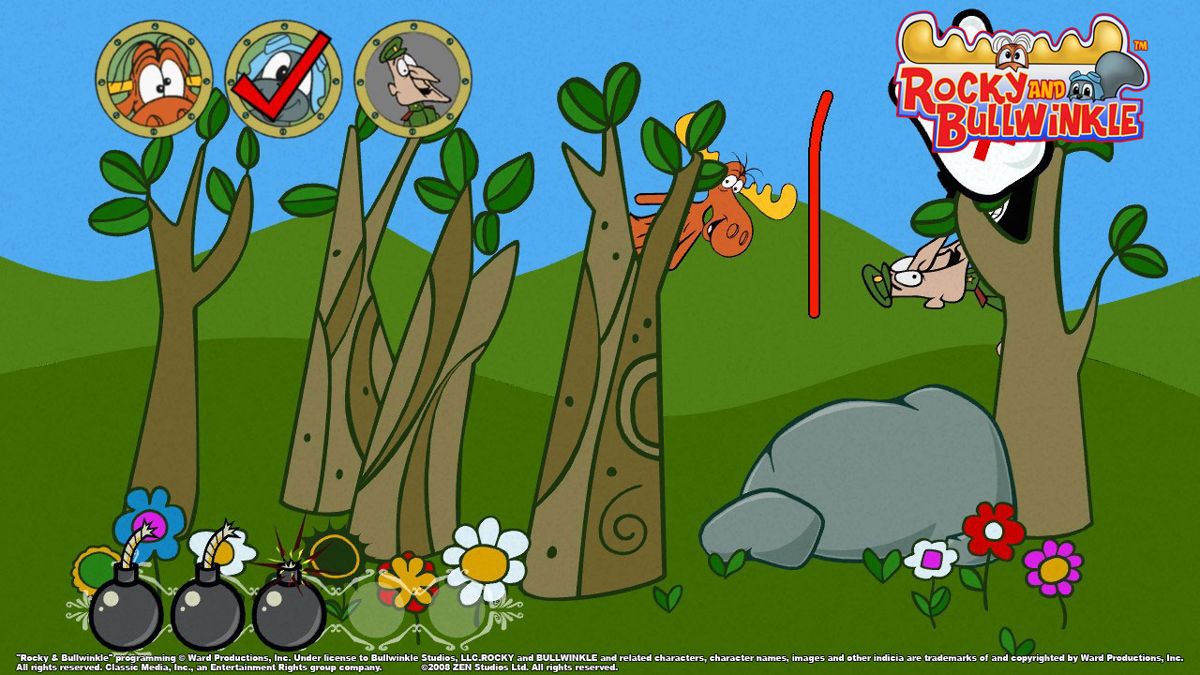 Rocky and Bullwinkle Screenshot (from the official website)