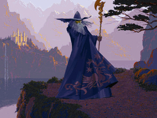 Fantasy General Screenshot (SSI website, 1996): The Wizard, Master Storyteller, Weaves His Magical Tale