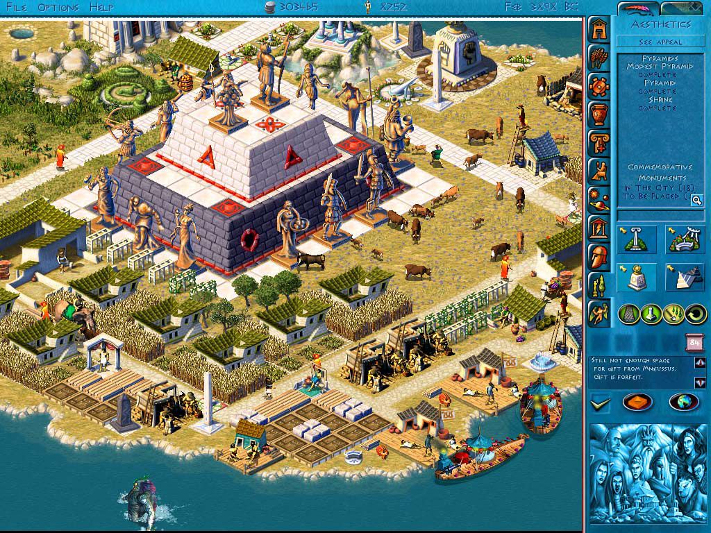 Poseidon: Zeus Official Expansion Screenshot (Zeus: Master of Olympus website, 2001)