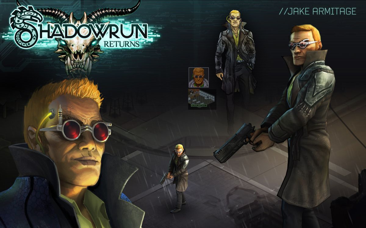 Shadowrun Returns Render (Official Website): Jake Armitage