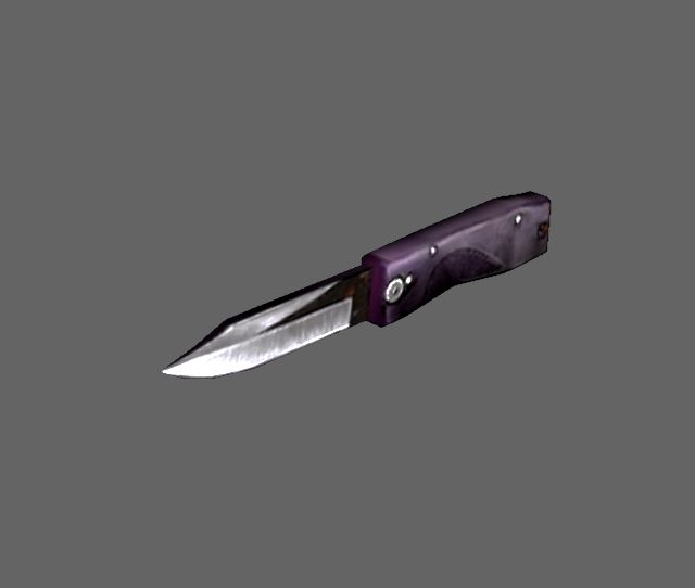 Silent Hill 3 Render (Official Press Kit - Weapons and Items Renders): Knife