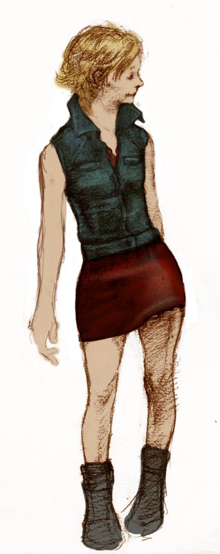 Silent Hill 3 Concept Art (Official Press Kit - Character Sketches - Heather)
