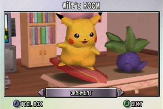 Pokémon Stadium 2 Screenshot (PokémonStadium.com): With the Transfer Pak and Pokémon Gold or Silver, you can see - and redecorate - your GB game in glorious 3D!