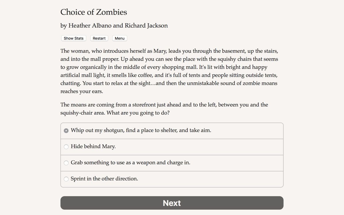 Choice of Zombies Screenshot (Steam)