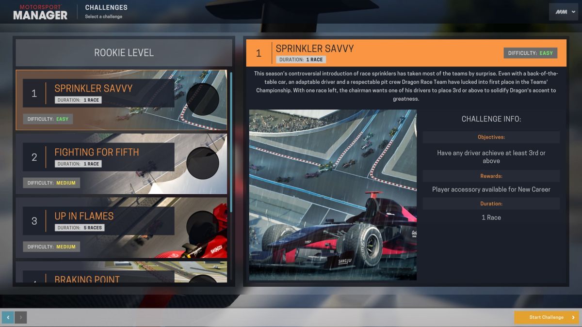 Motorsport Manager: Challenge Pack Screenshot (Steam)