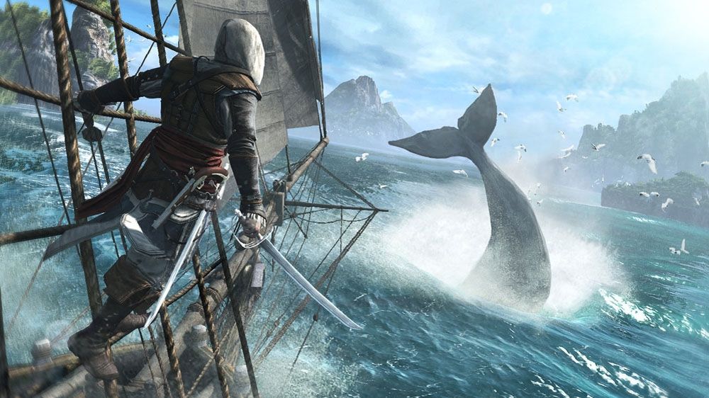 Assassin's Creed IV: Black Flag Screenshot (Xbox.com product page): Hunting whales