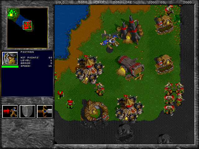 WarCraft II: Tides of Darkness Screenshot (Power Play cover CD, Special Issue January 1997 (December 1996)): Orc Foundry