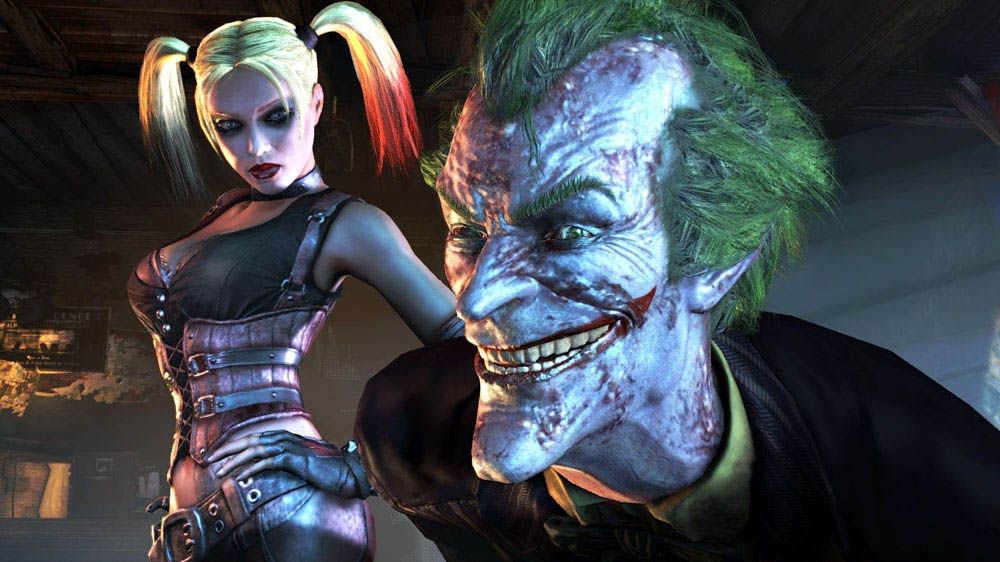 Batman: Arkham City Screenshot (Xbox.com product page): Harley and the Joker