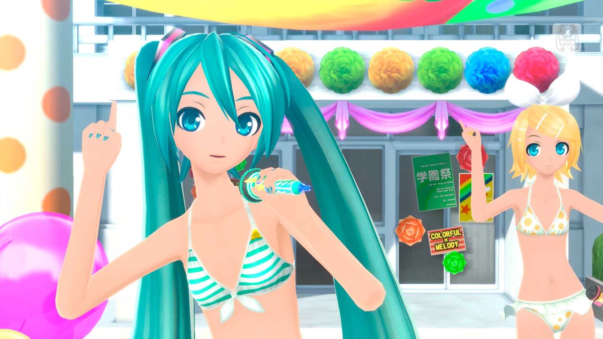 Hatsune Miku: Project DIVA F 2nd - Hatsune Miku Swimwear Module official  promotional image - MobyGames