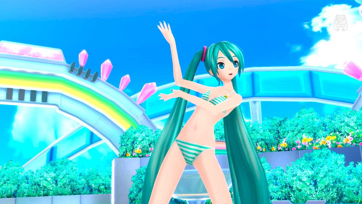 Hatsune Miku: Project DIVA F 2nd - Hatsune Miku Swimwear Module Screenshot (PlayStation Store)