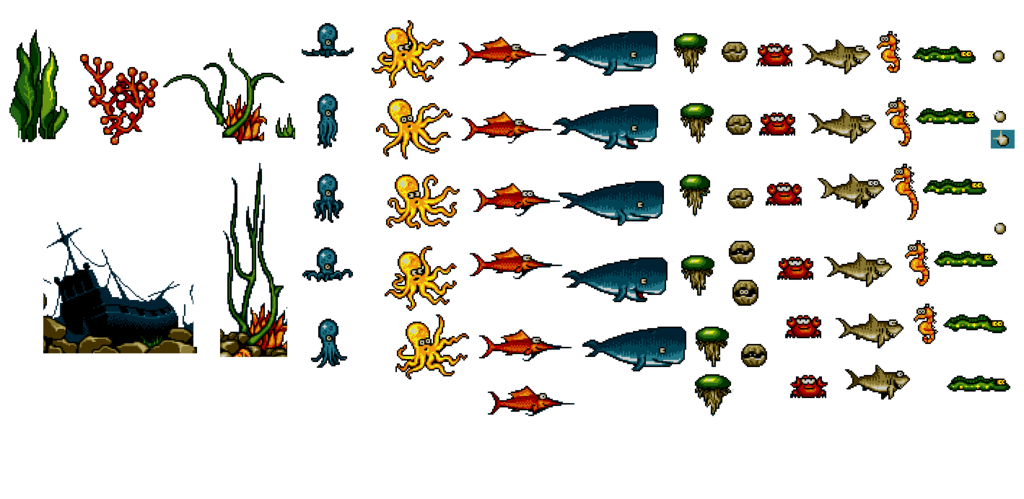 Bubble Dizzy Concept Art ("Oliver Twins" developing material ): Sprites