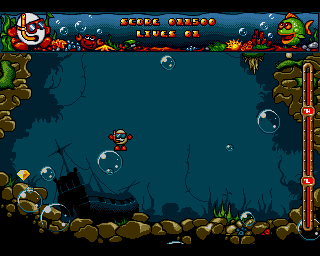 Bubble Dizzy Screenshot ("Oliver Twins" developing material ): For Atari ST.