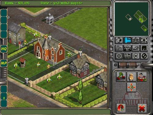 Constructor Screenshot (Acclaim website, 1998): A quiet residential street.