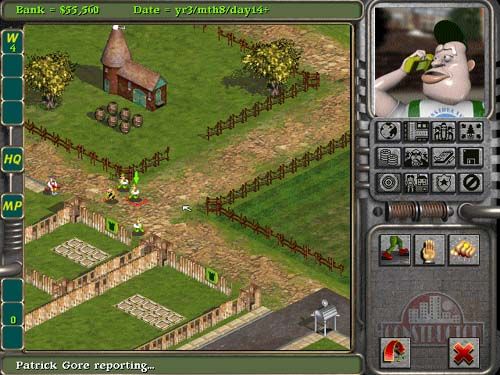 Constructor Screenshot (Acclaim website, 1998): Unspoiled land, ripe for development.