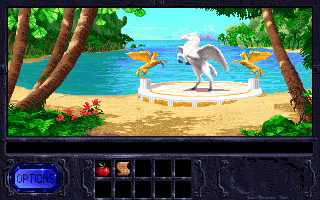 Fables & Fiends: The Legend of Kyrandia - Book One Screenshot (Westwood Studios website, 1997): Transportation on Kyrandia takes many forms.