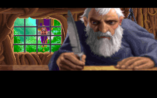 Fables & Fiends: The Legend of Kyrandia - Book One Screenshot (Westwood Studios website, 1997): Malcolm drops in unexpectedly at Kallak's.