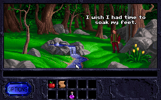 Fables & Fiends: The Legend of Kyrandia - Book One Screenshot (Westwood Studios website, 1997): A little lost, and tired of walking. Kyranida's a big place..