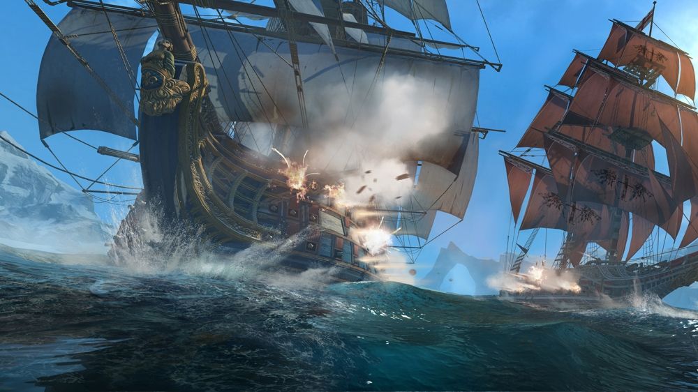 Assassin's Creed: Rogue Screenshot (Xbox.com product page): The Morrigan fighting a ship