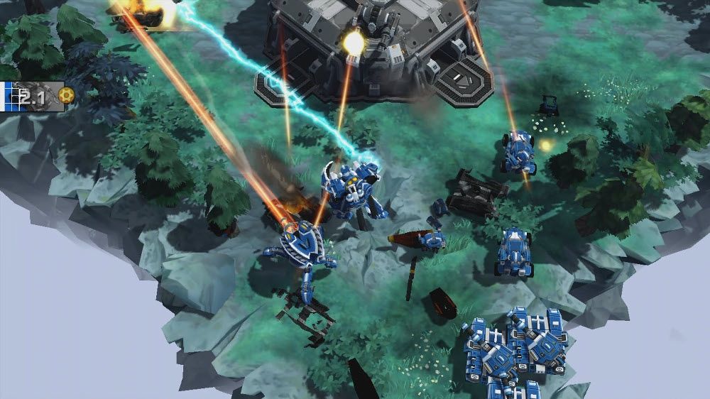 AirMech Screenshot (Xbox.com product page): The enemy is failing