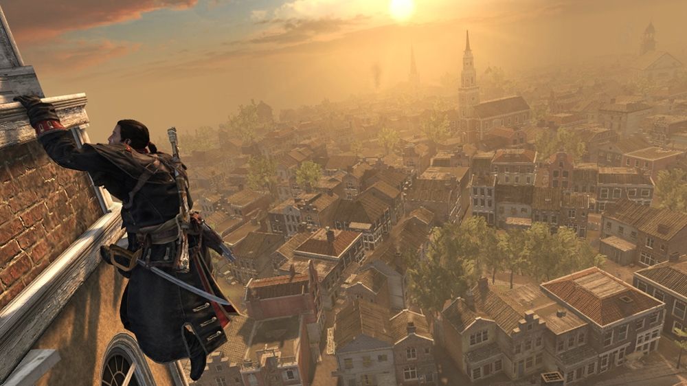 Assassin's Creed: Rogue Screenshot (Xbox.com product page): Shay climbing buildings