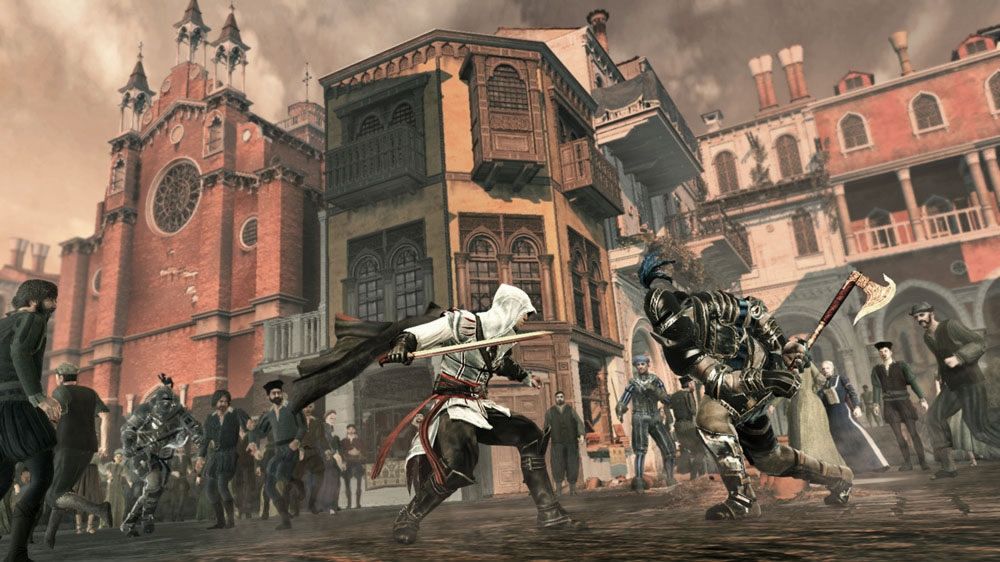 Assassin's Creed II Screenshot (Xbox.com product page): Fighting a brute