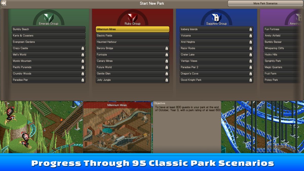 RollerCoaster Tycoon: Classic Screenshot (Steam)