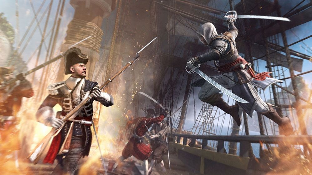 Assassin's Creed IV: Black Flag Screenshot (Xbox.com product page): Boarding enemy ships