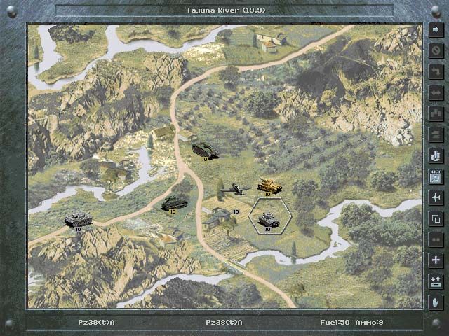 Panzer General II Screenshot (SSI website, 1997): Conflict in a Spanish mountain range.