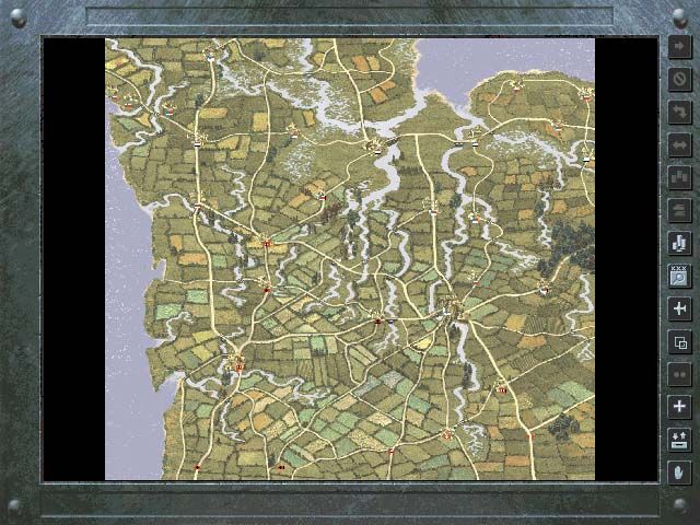 Panzer General II Screenshot (SSI website, 1997): Plot your conquest with the strategic map.
