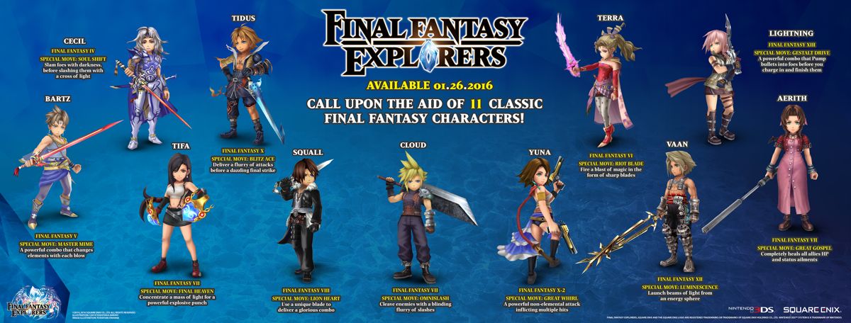 Final Fantasy Explorers Other (Square Enix assets, 2015)