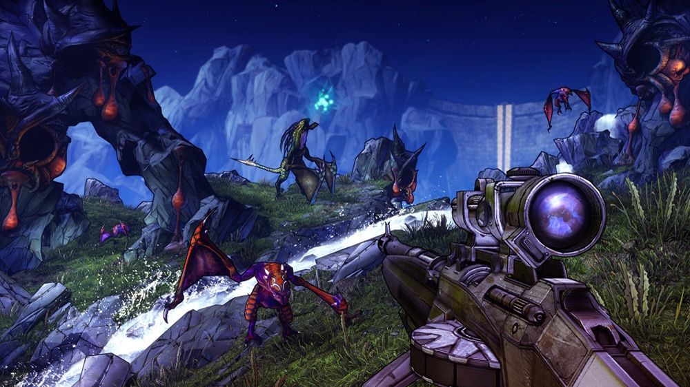 Borderlands 2 Screenshot (Xbox.com product page): One of the many types of enemies, Stalkers