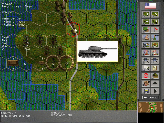 Steel Panthers III: Brigade Command - 1939-1999 Screenshot (Computer Games Online First Look, 1997)