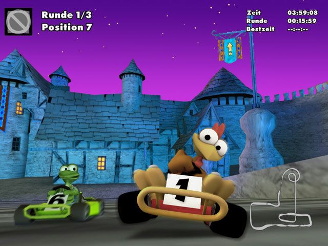 Moorhuhn: Fun Kart 2008 Screenshot (Official website screenshots)