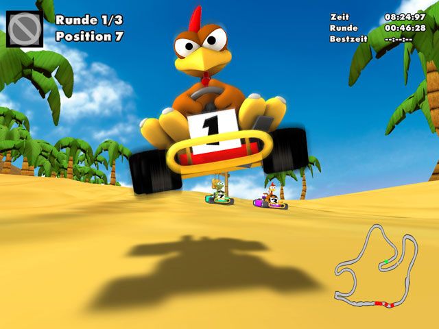 Moorhuhn: Fun Kart 2008 official promotional image - MobyGames