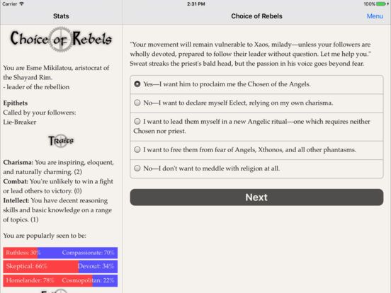 Choice of Rebels: Uprising Screenshot (iTunes Store)