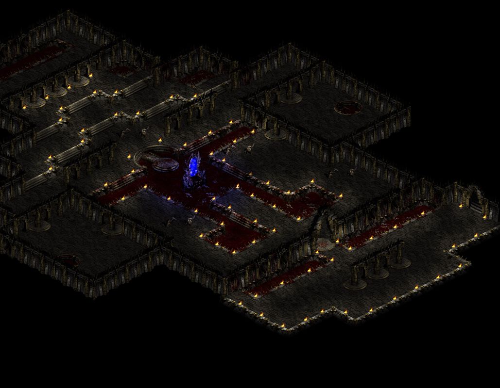 Diablo II Screenshot (Backgrounds Artwork): Act 3 - Mephisto's Layout