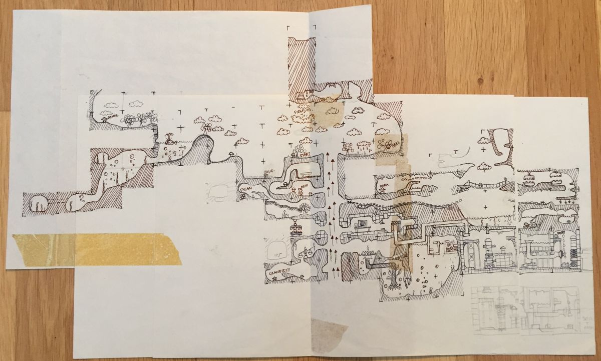 Dizzy: Prince of the Yolkfolk Concept Art ("Oliver Twins" development materials): Map