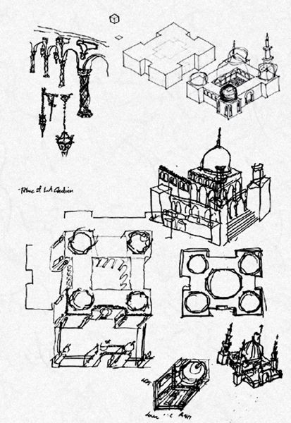 Diablo II Concept Art (Backgrounds Artwork): Act 2 - Palace Sketches