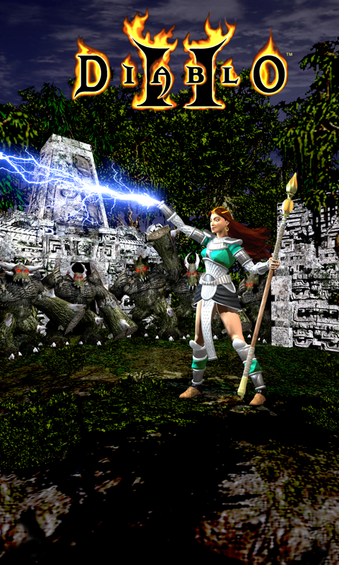 Diablo II Render (Player Characters Artwork): Sorceress - in Travincal